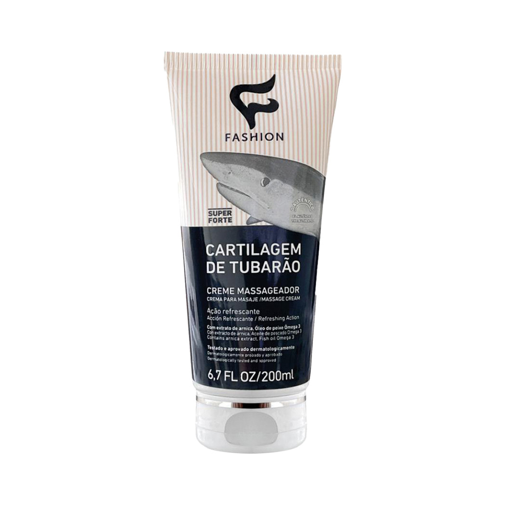 Creme Massageador - Cartilagem de Tubarão 200ml - Fashion
