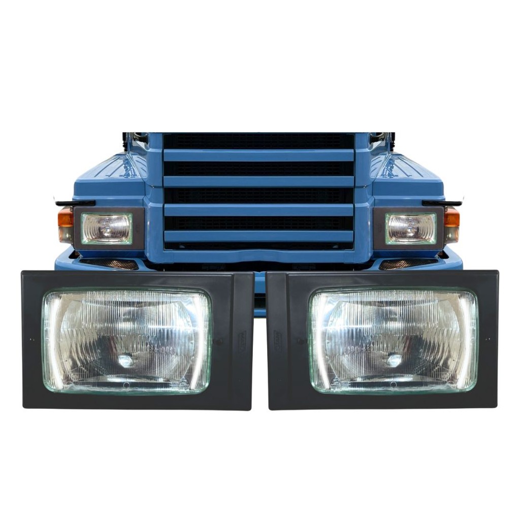 Par Farol Moldura DRL LED Compativel Scania 112 113 LD LE
