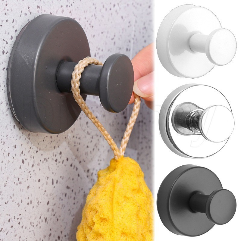 Gancho De Ventosa De Aço Inoxidável-Cabide De Armazenamento De Parede-Adsorção Forte-Para Toalha , Chaves-Rack Organizad em Oferta na Shopee