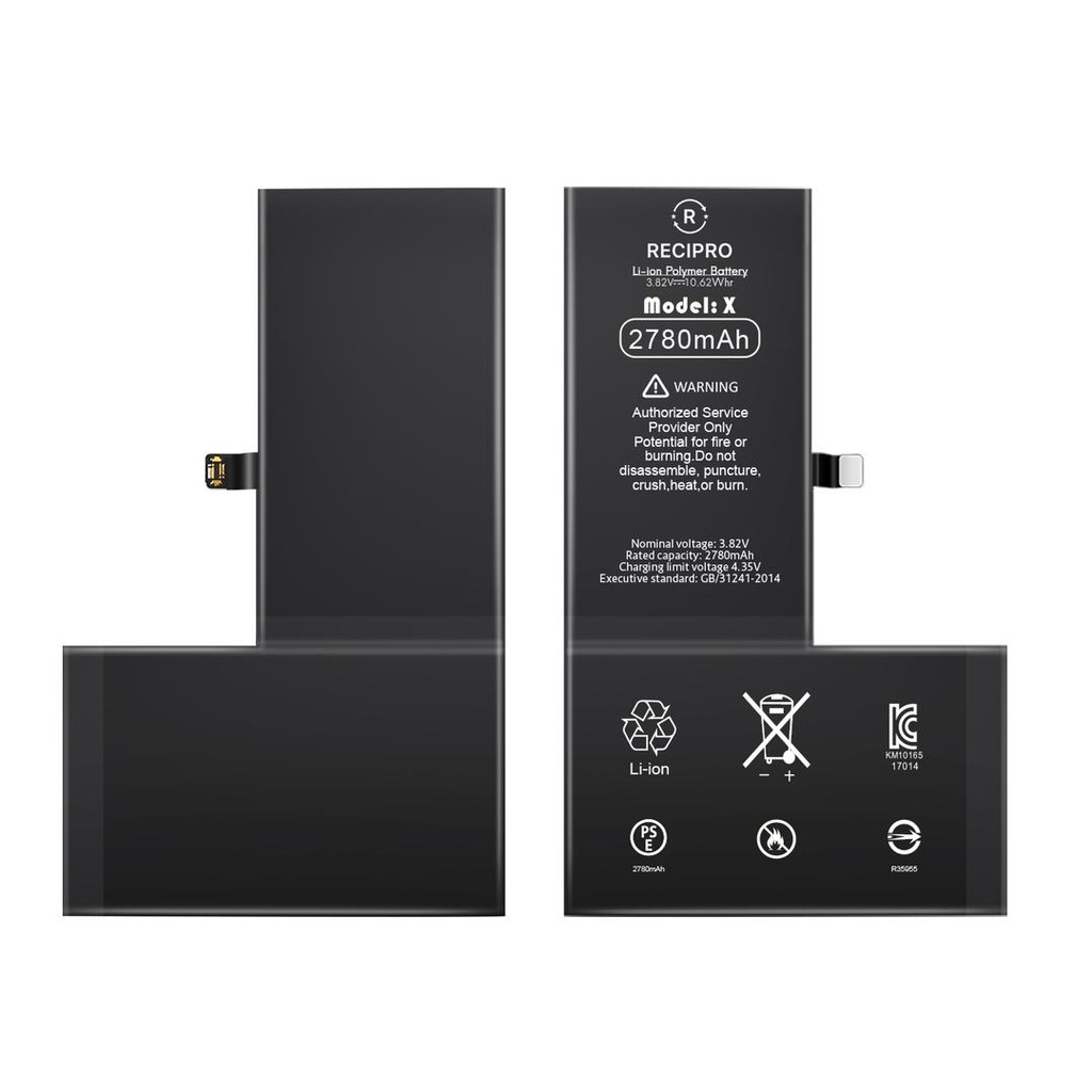 Bateria Para iPhone X 10 Original RECIPRO A1865 A1901 A1902 Capacidade 2780mah restaura a Saúde 100%