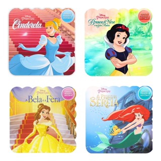 Kit com 4 Livros da Coleção Minhas Primeiras Histórias... Disney Princesas - Editora Bicho Esperto em Oferta na Shopee