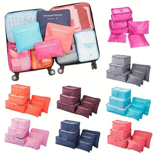 Kit 6 Bolsa De Armazenamento De Bagagem Para viagem em Oferta na Shopee