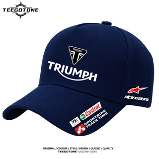 Britânico Triumph Motocicleta Equitação Modificação Personalizado Boné Bico De Pato Verão Masculino Sol Sombreamento Alg em Oferta na Shopee