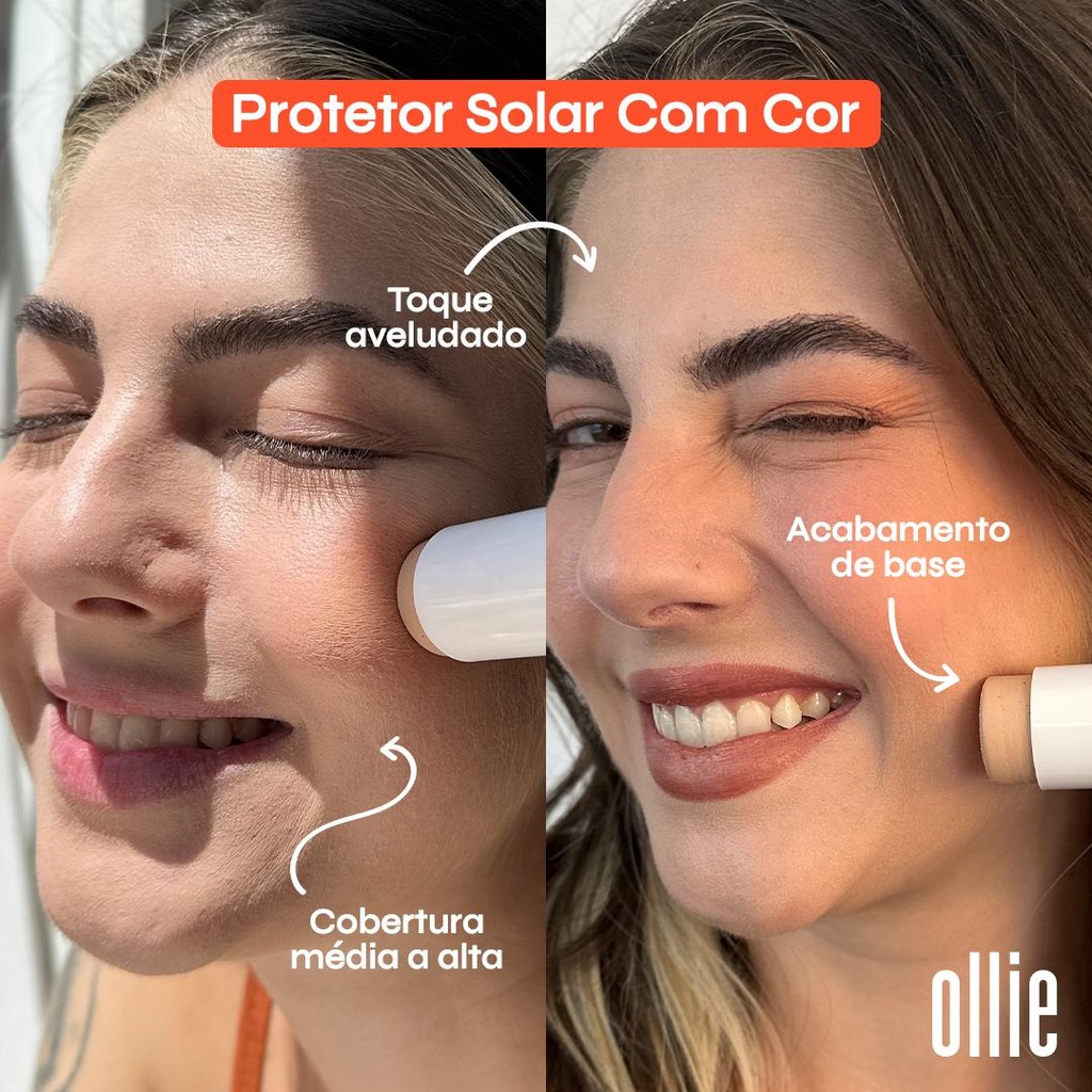 Ollie Protetor Solar em Bastão Com Cor FPS 95