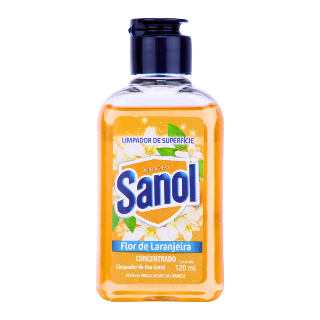 Limpador de Superfície Flor de Laranjeira 120ML Sanol - Limpeza Profunda e Refrescante em Oferta na Shopee
