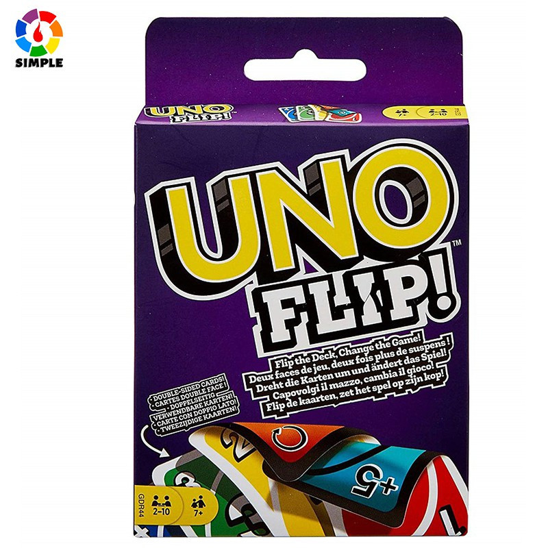 Baralho Engraçado UNO FLIP Game (Jogo De Tabuleiro)