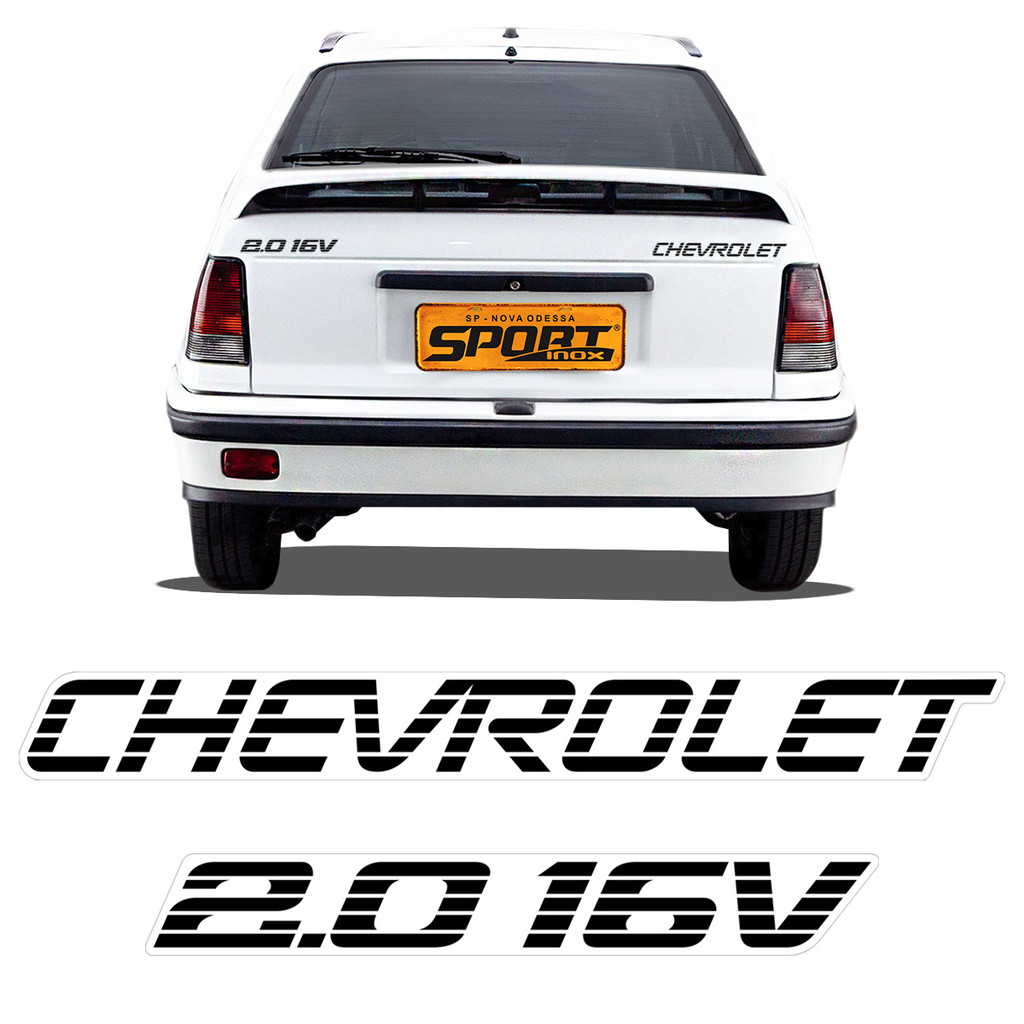 Adesivos Chevrolet Kadett Ipanema 2.0 16V Emblemas Traseiro