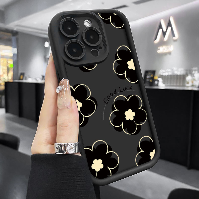 Capa De Telefone Flor De Luxo Para Xiaomi Redmi Note 14 Pro 4G 5G/Plus/Note14 4G/14 POCO X7 5G M7 Proteção De Câmera Sil em Oferta na Shopee