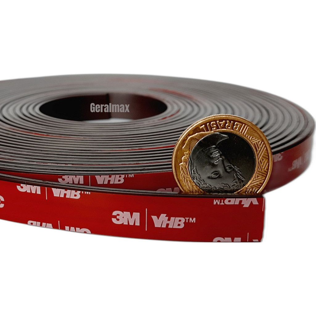 Fita Magnética Imã Perfil Magnético Autocolante Adesivo Flexível Para Artesanato e Tela Mosquiteira em Oferta na Shopee