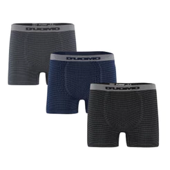 Kit 3 Cueca Boxer Duomo 295 Original Sem Costura em Microfibra/Poliamida