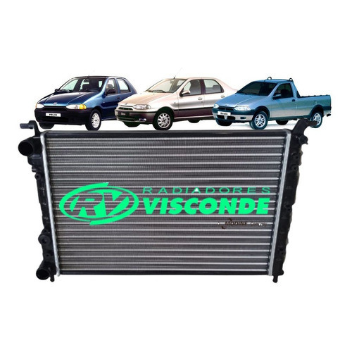 Radiador Visconde Fiat Palio Siena Strada 1996 1999 2001 em Oferta na Shopee