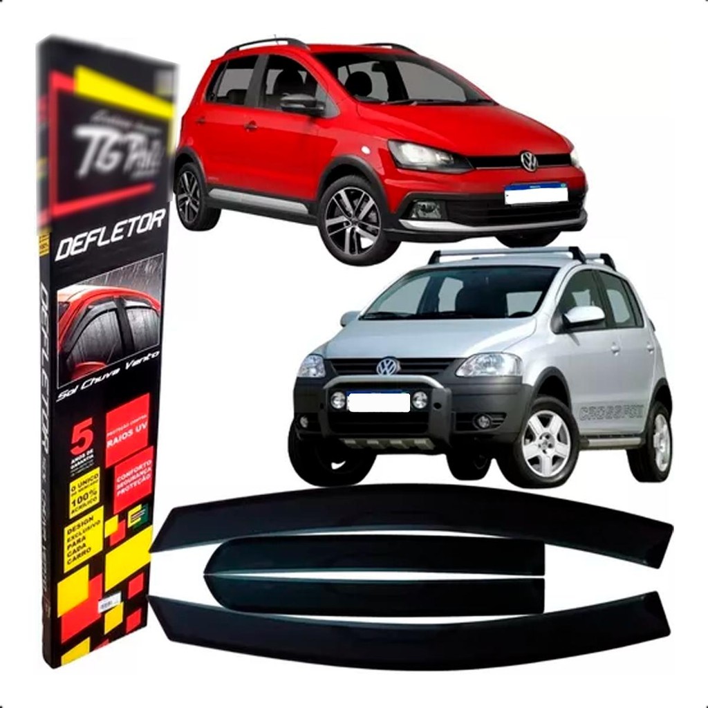 Calha de Chuva TG Poli Fox Crossfox 2004 a 2017 4 Portas em Oferta na Shopee