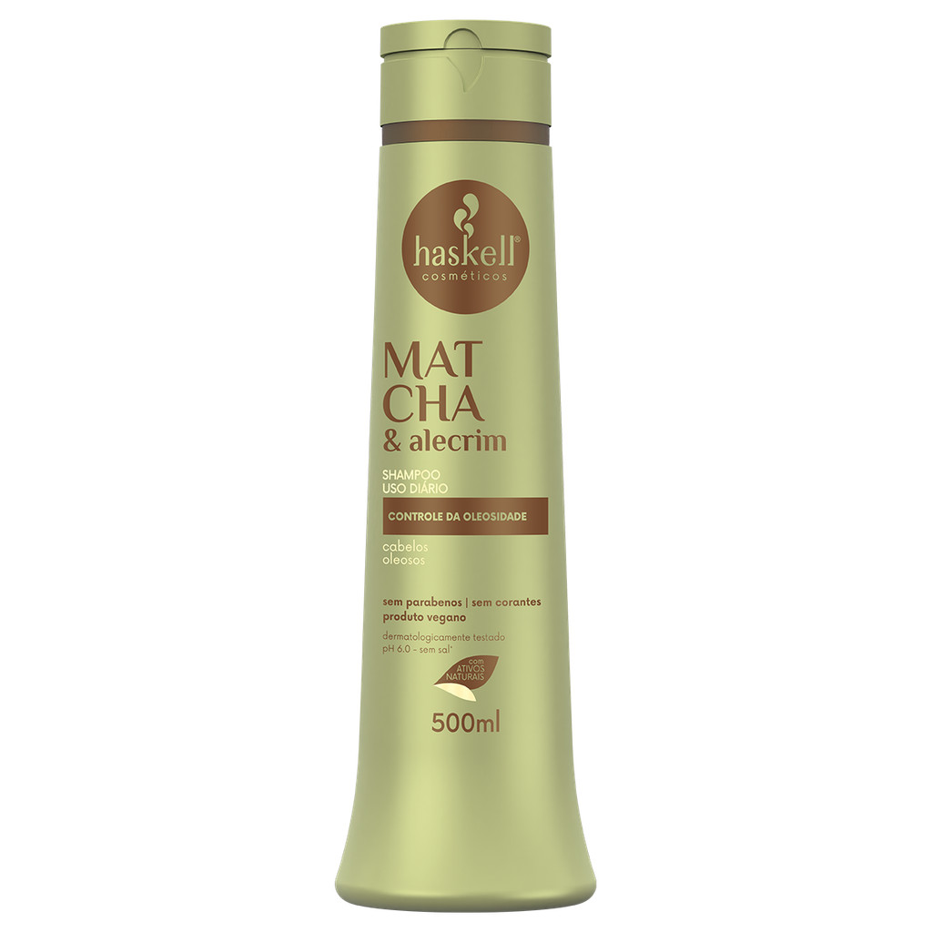 Shampoo Haskell Matcha Alecrim Limpeza Regula Oleosidade 500 em Oferta na Shopee