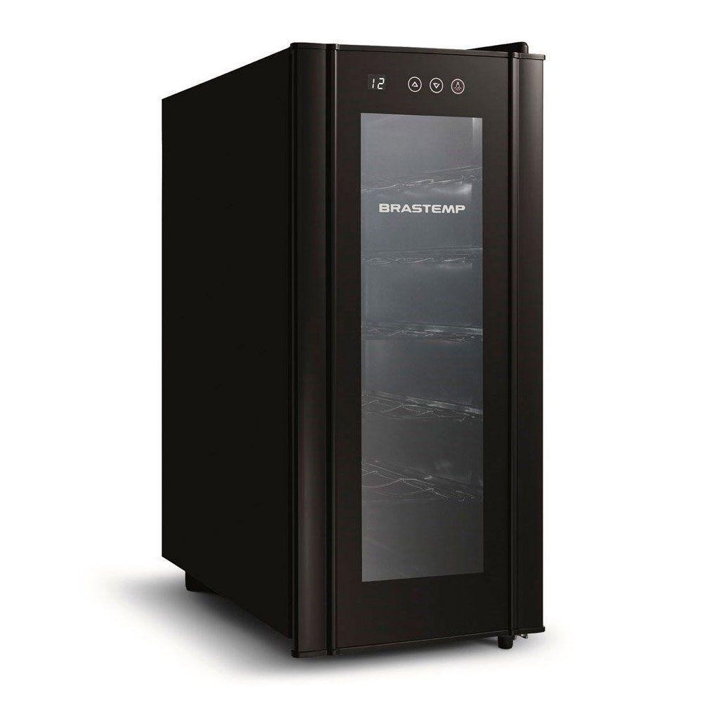 Imagem Adega Climatizada Brastemp Display Touch 12 Garrafas BZC12 Preto - 110V