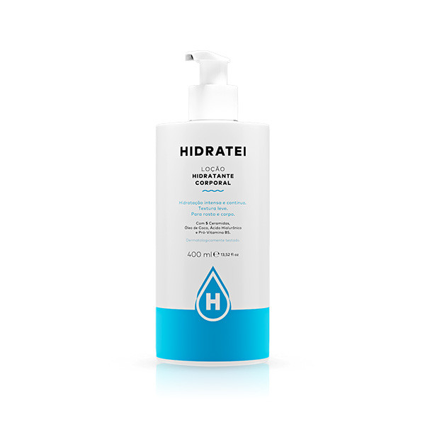 Loção Hidratante Corporal 400ml Hidratei em Oferta na Shopee