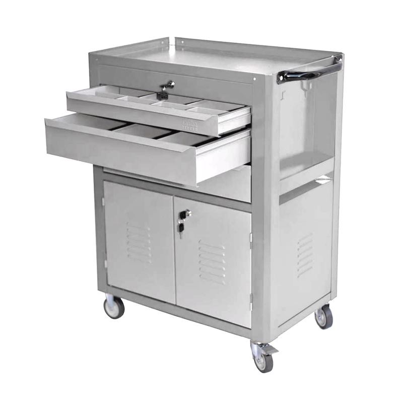 Carrinho Fechado p/ Ferramentas com 03 Gavetas Cinza - FERCAR em Oferta na Shopee