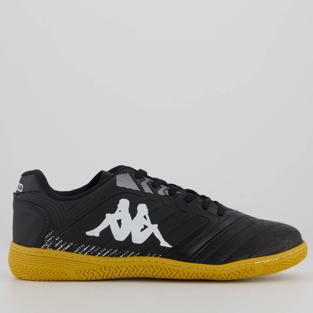 Chuteira Kappa Striker X Futsal Preta e Branca