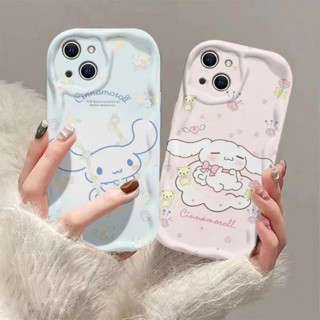 Bonito Dos Desenhos Animados Azul Cinnamoroll 3D Onda Caso Para Samsung Galaxy S24 S23 S22 S21 Plus Ultra S23 S21 S20 FE em Oferta na Shopee