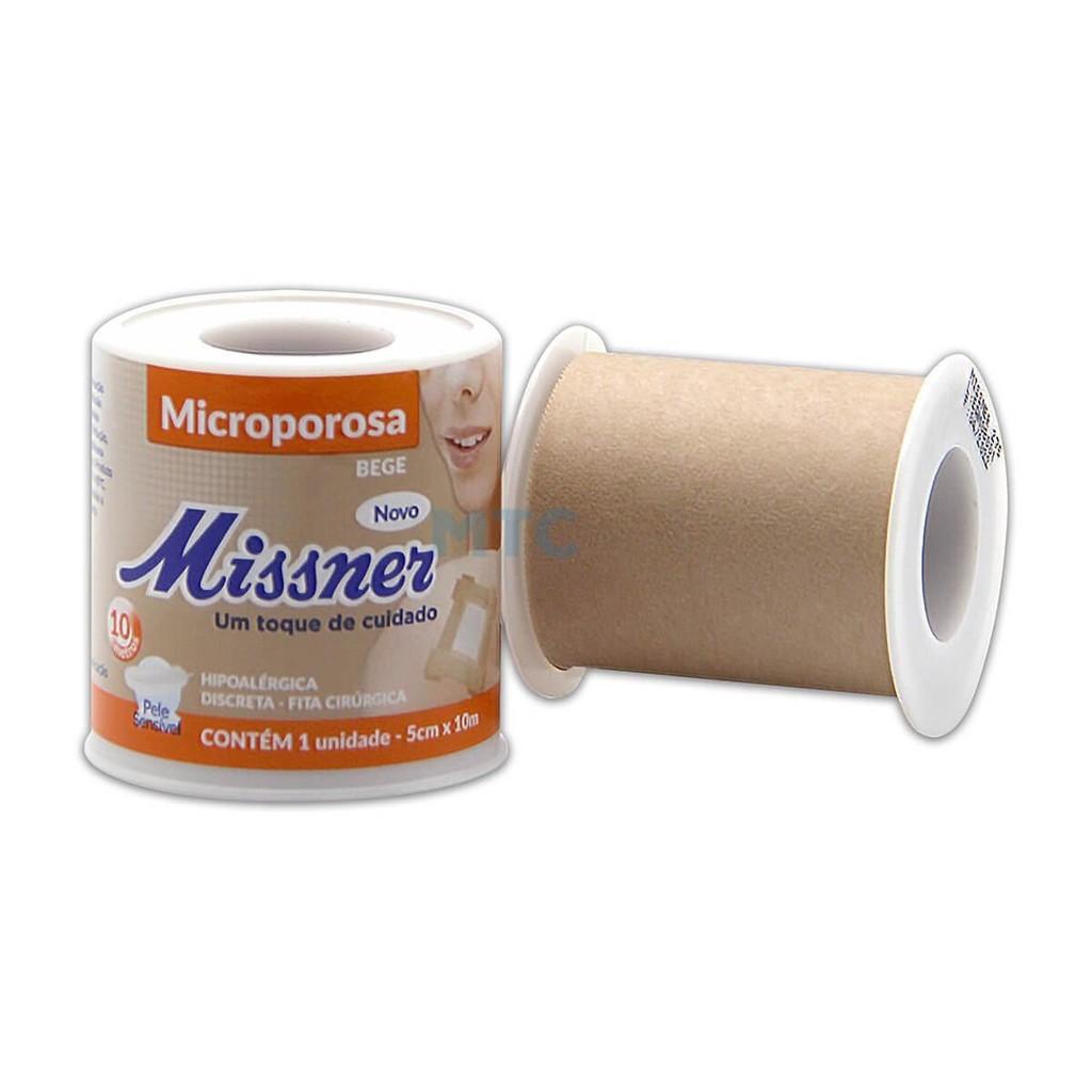 Fita Micropore Hipoalergênica - 5cm x 10m - Missner