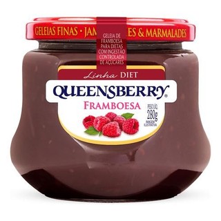 Queensberry Geleia Diet Framboesa 280g em Oferta na Shopee