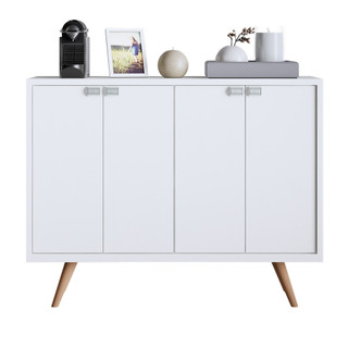 Rack Aparador Buffet Cantinho Café Retrô 4 Portas Prateleiras Internas Móveis Bonatto em Oferta na Shopee