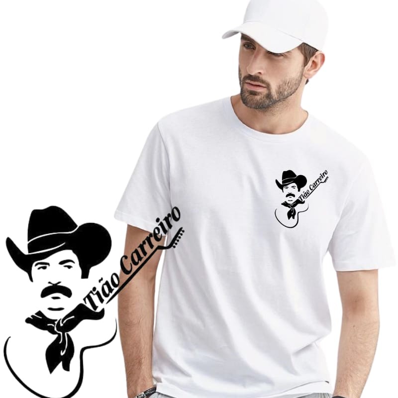 Camisa camiseta básica Tião carreiro viola modão streetwear SUPER PREÇO 100% algodão Unissex envio em 24H