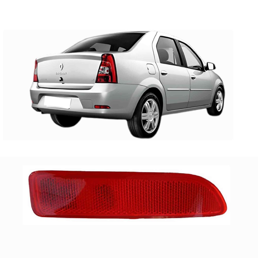 Refletor Para Choque Traseiro Logan 2011 2012 2013 2014 Direito em Oferta na Shopee
