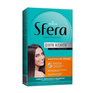 Alisante em Creme Sfera Manteiga de Argan em Oferta na Shopee