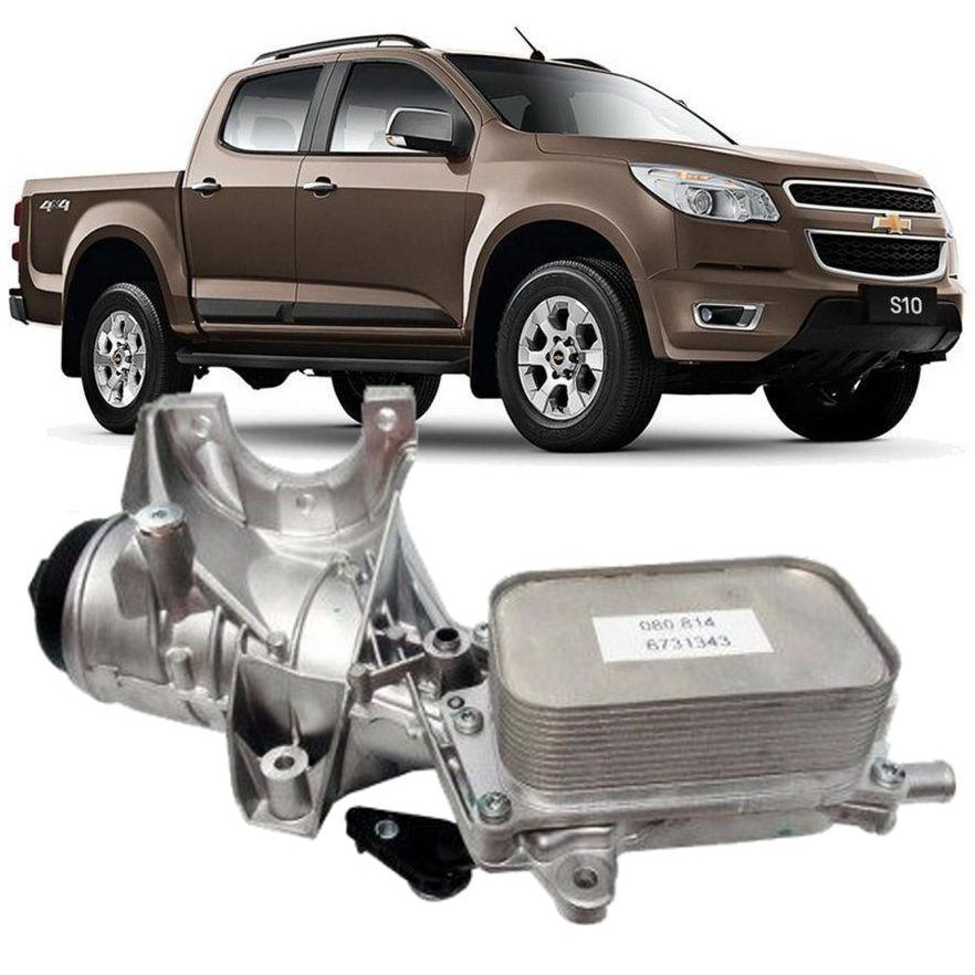 Resfriador com Suporte de Oleo Motor S10 2.8 16V Diesel após 2012 - 55488257