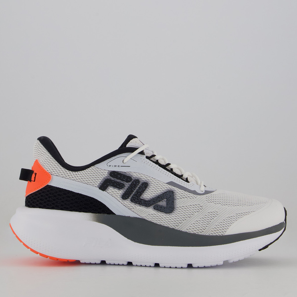 Tênis Fila Fire Cinza e Preto em Oferta na Shopee