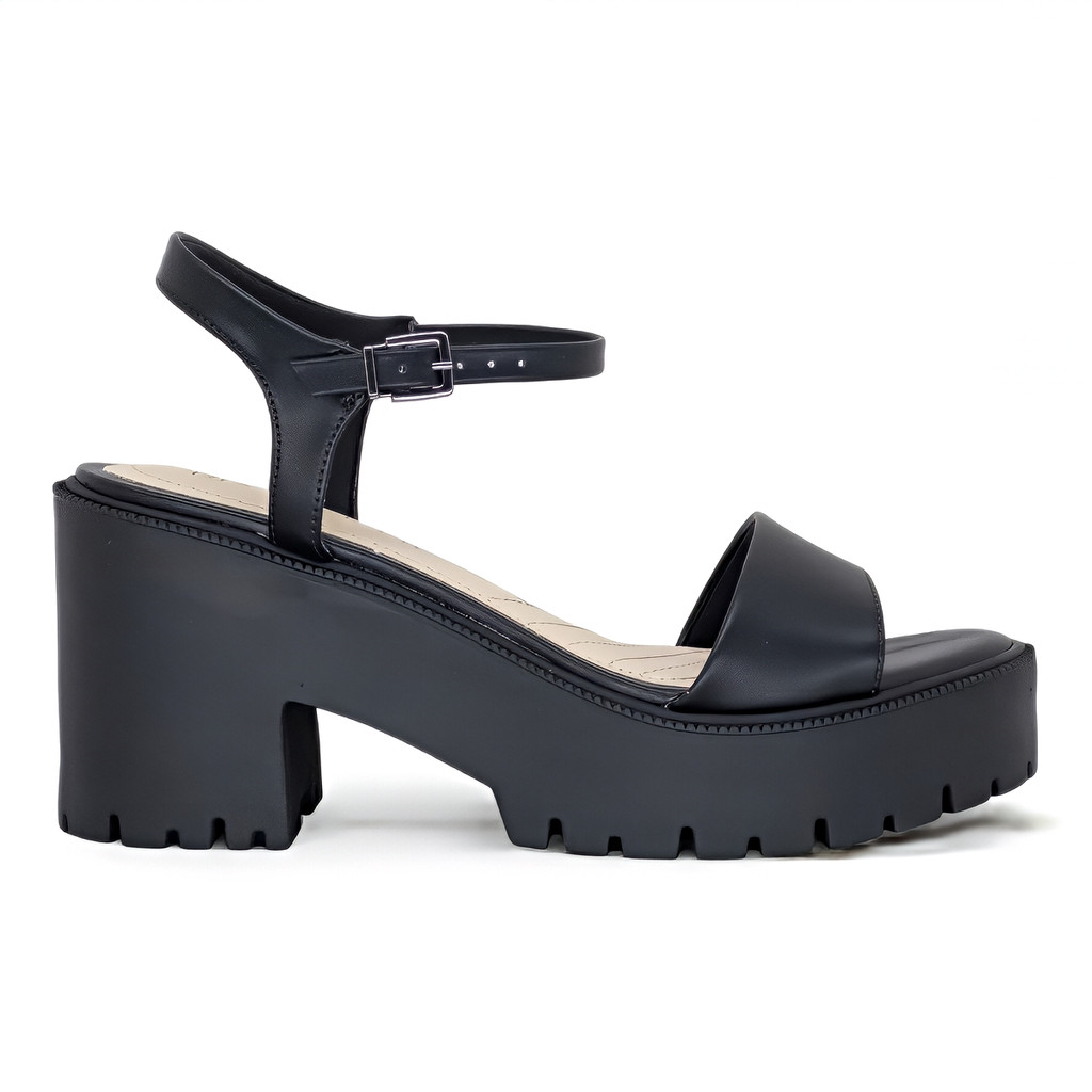 Sandalia Ramarim Tratorada Salto Grosso Feminina Conforto Original - Women Shoes