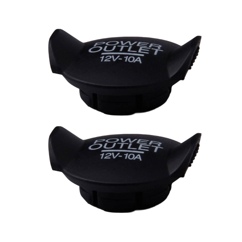 KOOL 2 Peças Tampas Tomada Energia 12V Universais À Prova Poeira Para Tampa Isqueiro Carro