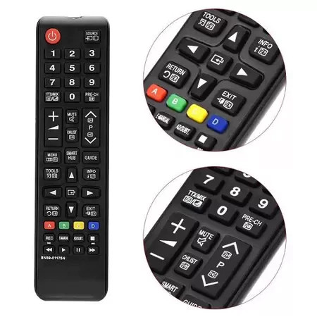 Controle Remoto TV Samsung Smart Hub Universal com Botão Smart LE-7028