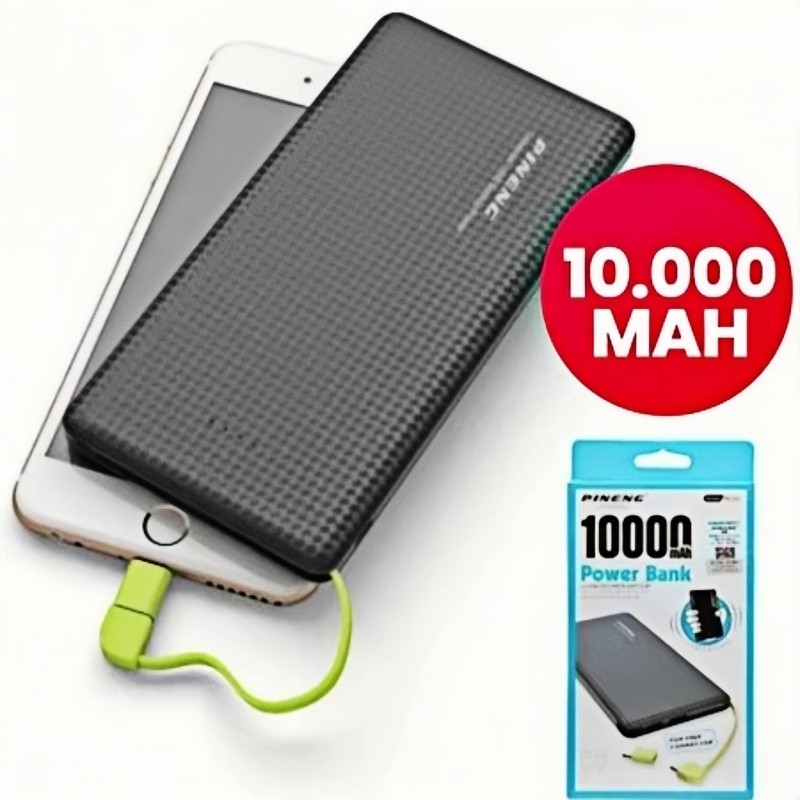Carregador Portátil Celular 10000mah Bateria Externa Pineng PN - 951 em Oferta na Shopee