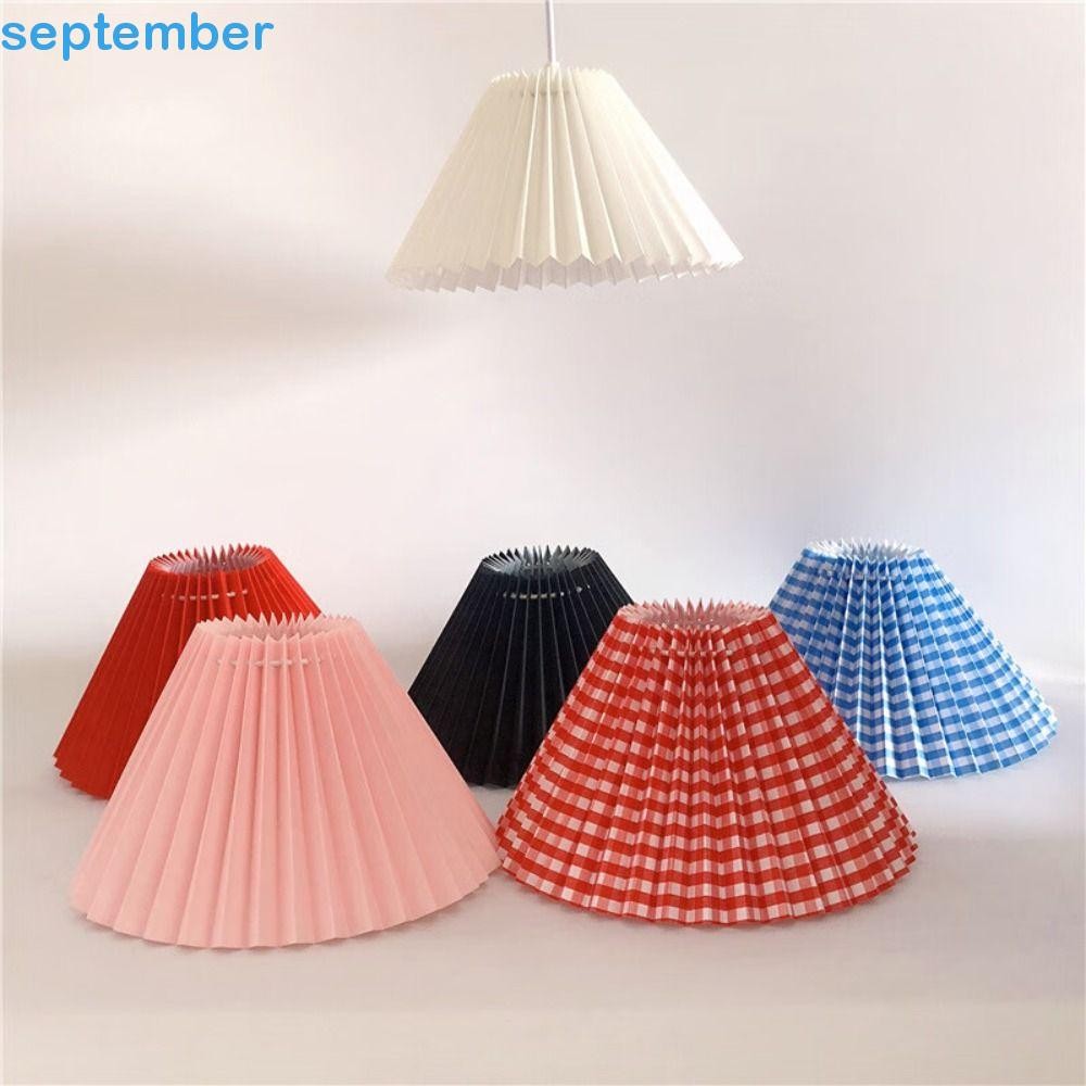 Abajur Plissado SEPTEMBERB , Capa De Mesa Moderna De Tecido Pano De Lustre Lavável DIY Minimalista