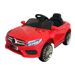 Carro Carrinho Elétrico De Passeio Infantil Vermelho 6v Motorizado Luz Som Controle Remoto Buzina