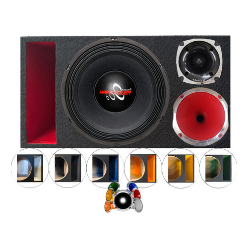 CAIXA TRIO DUTO RÉGUA COLORIDO ALTO FALANTE HARD POWER HP750 CORNETA 1425 em Oferta na Shopee