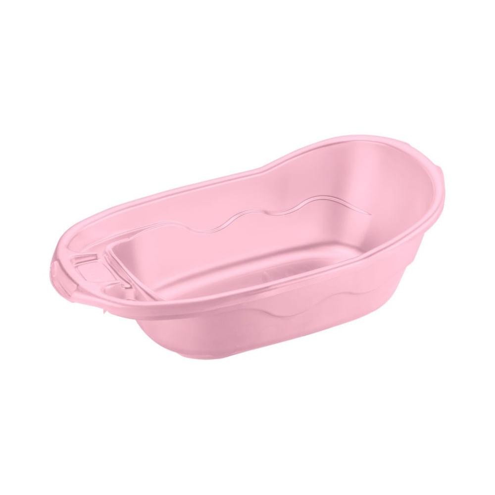 Banheira de Bebê Plástica Rosa 26L Baby Sanremo - Mom & Baby