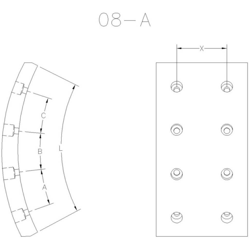 Lona de freio Volkswagen Passat 1974 a 1983 FRAS-LE VW/273-X em Oferta na Shopee