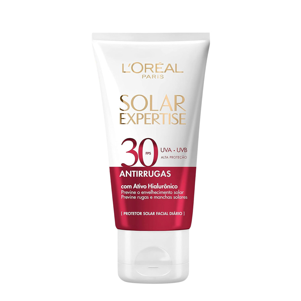L'Oréal Paris Solar Expertise Antirrugas FPS30 - Protetor Solar Facial 40g em Oferta na Shopee