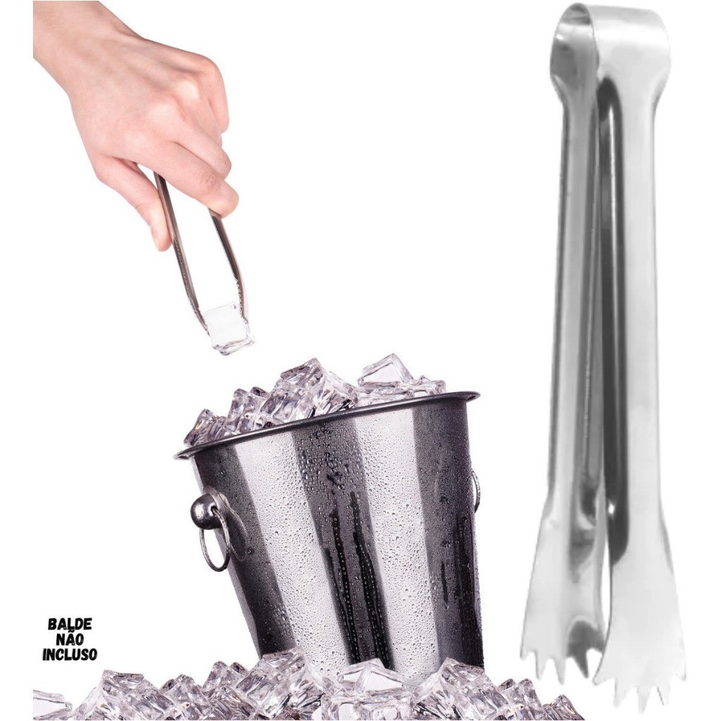 6 Mini Pegador Aço Inox Multiuso Carnes Petiscos Gelo Drinks