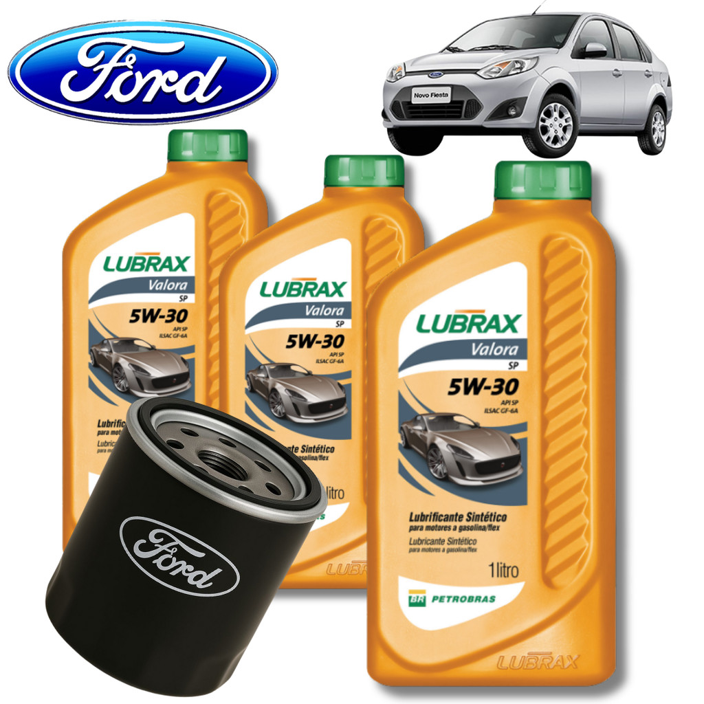 KIT TROCA DE ÓLEO 5W30 SP LUBRAX + FILTRO (FORD)