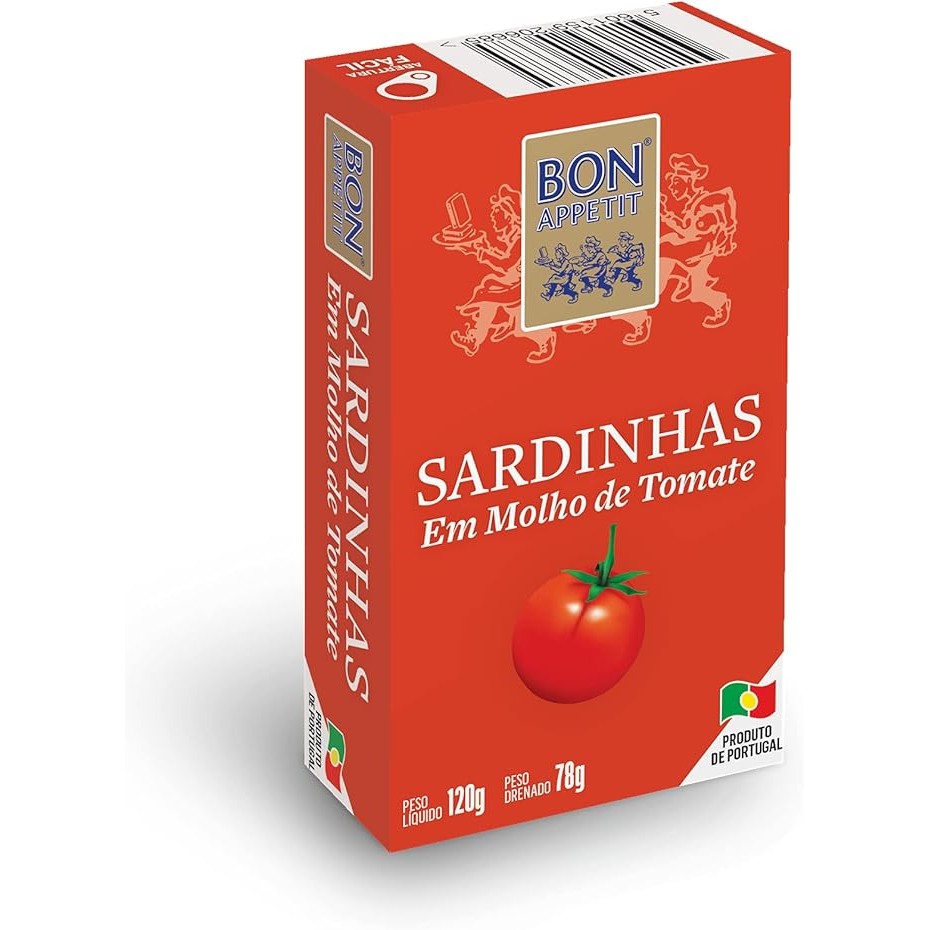 SARDINHA BON APPETIT EM TOMATE 120G em Oferta na Shopee