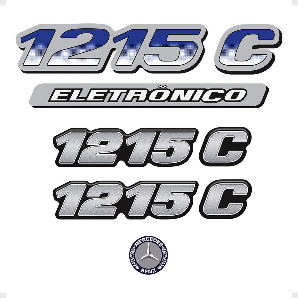 Kit Adesivo Caminhão 1215c Eletronico Mercedes Benz Generico