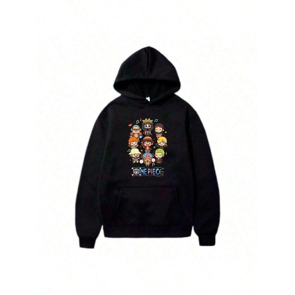 Moletom Bonecos One Plece Blusa de Frio Streetwear Lançamento Casaco Algodão Quentinho Blusão Moleton - Envio Imediato
