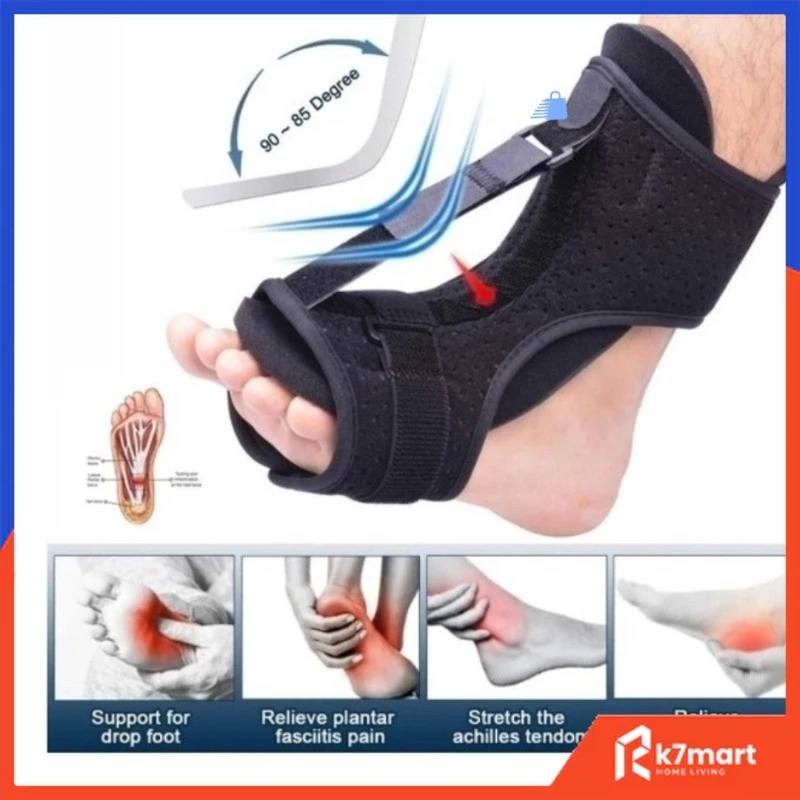 【24 Hora Envio】Órtese Noturna Fascite Plantar Esporão Tala Ortopédica Suporte Pé — imagem 1