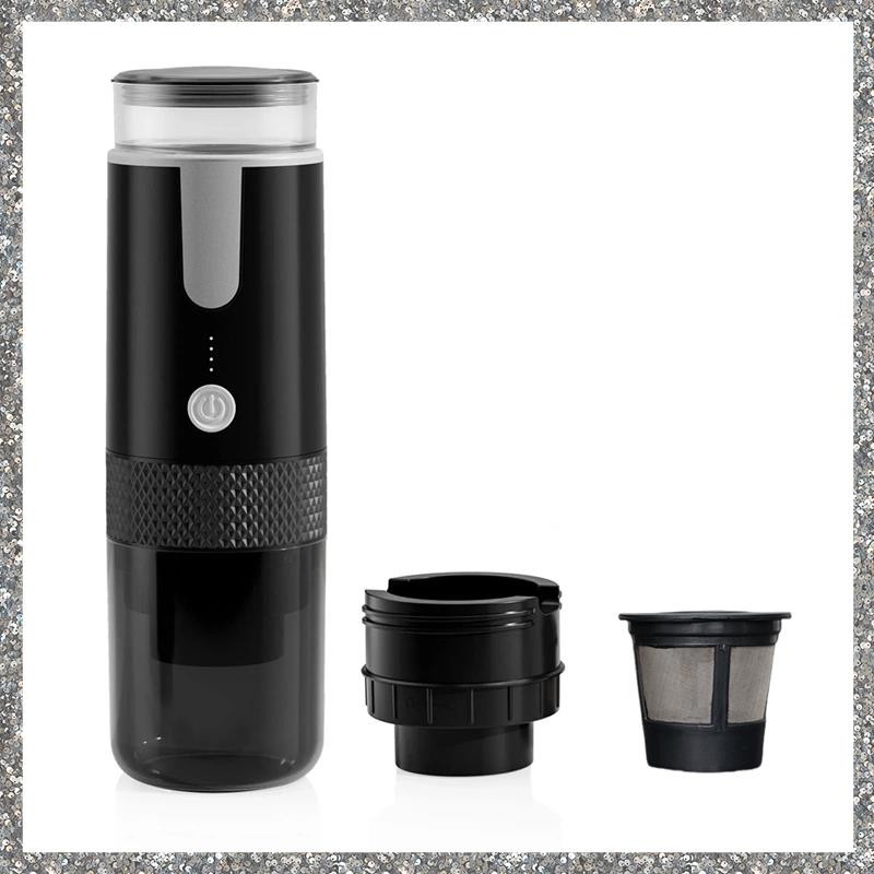 Máquina De Café Expresso Portátil , Elétrica Para Viagem De Escritório , Acampamento , Ajuste Em Pó E Cápsula