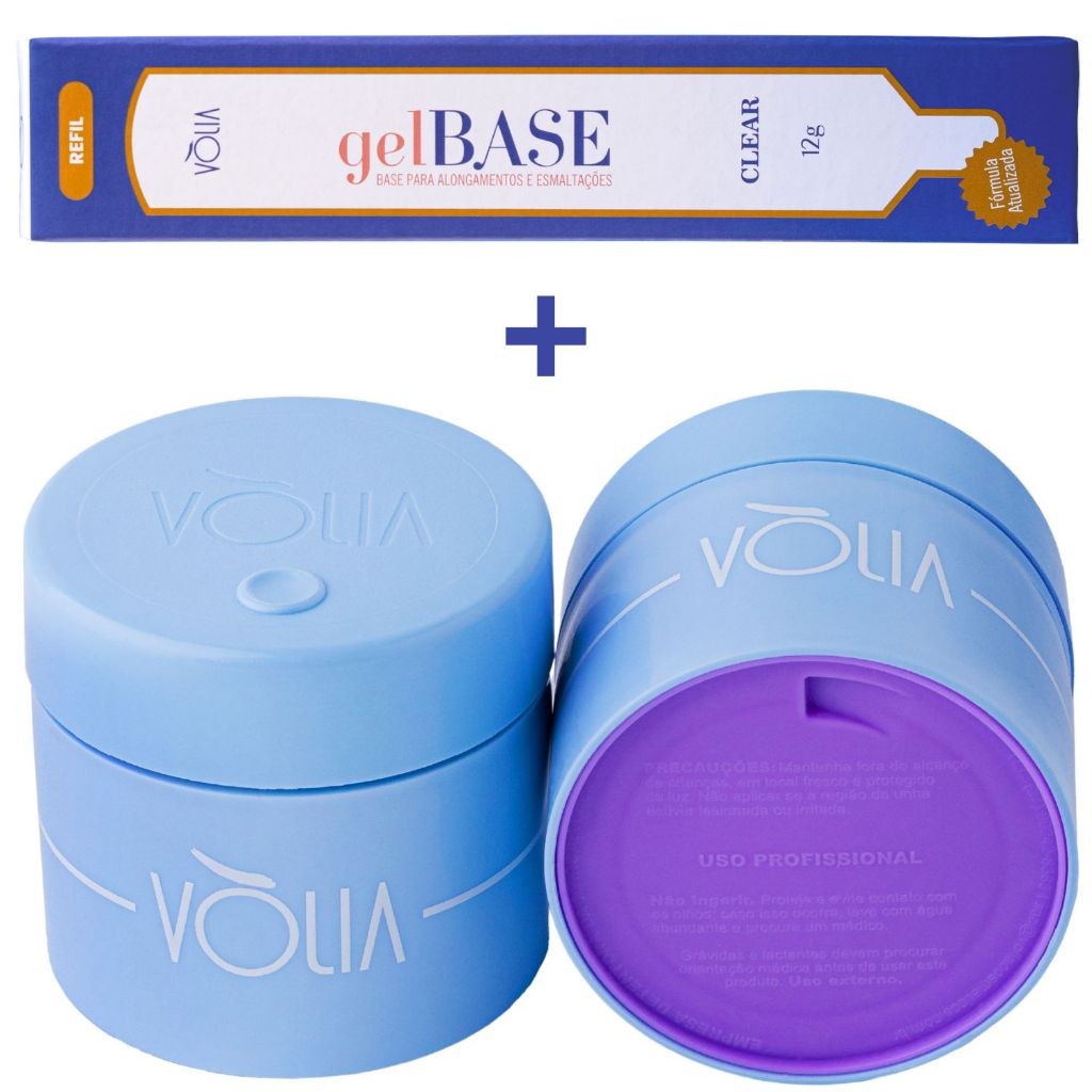 Kit potinho Volia Refil Gel Alongamento Sachê + Pote Reutilizável Eco Economia Inteligente em Oferta na Shopee