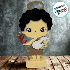 Display São João Em MDF De Festa Junina - 13,5x25,5cm - 1 unidade - Rizzo