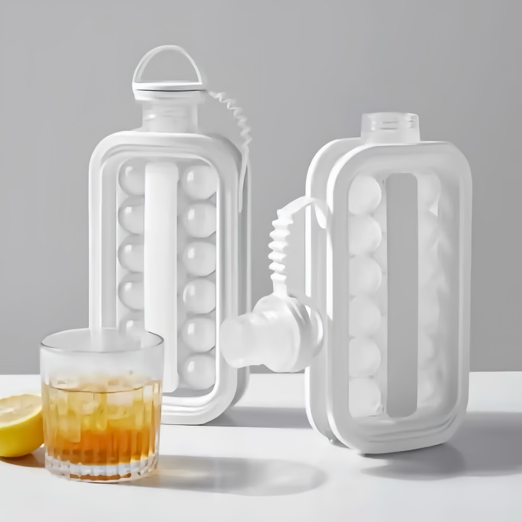 Garrafa Squeeze Forma de Gelo Cubos Portátil Silicone Reutilizável Livre BPA Para Bebidas Academia Camping Viagem
